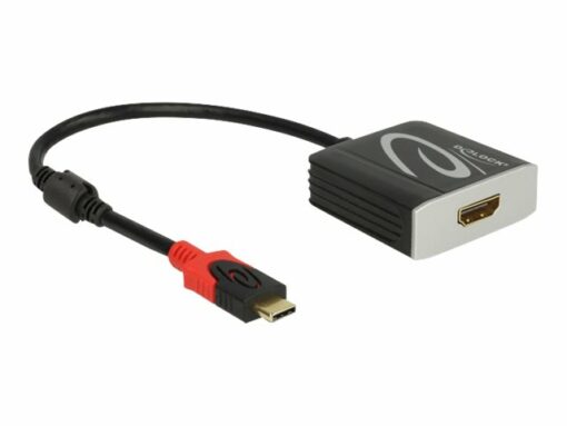 delock videointerfaceomformer hdmi usb 20cm sort