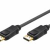 goobay 20 pin displayport han 20 pin displayport han 5 m sort