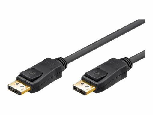 goobay 20 pin displayport han 20 pin displayport han 5 m sort