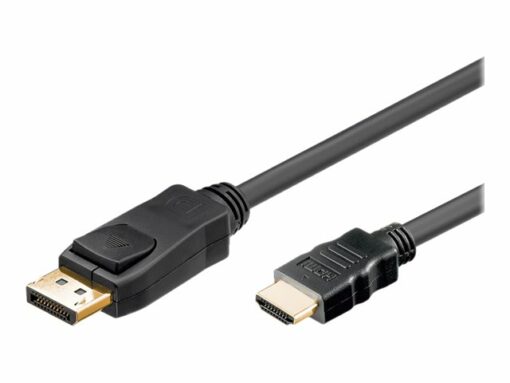 goobay displayport hdmi 12 1m black