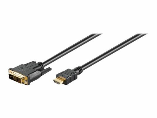 goobay dvi d hdmi 1 5m black