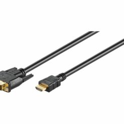 goobay dvi d hdmi 2m black