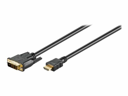 goobay dvi d hdmi 3m black