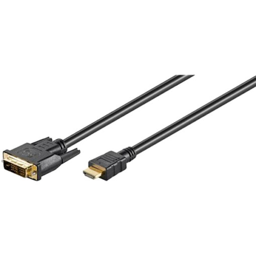 goobay dvid hdmi hane hane adapterkabel 10m svart