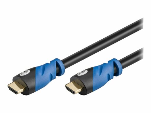 goobay hdmi 20 premium 0 5m black blue