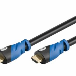 goobay hdmi 20 premium 3m black blue