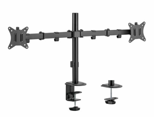 good office basic monitor arm 2 displays black