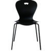 karoline chair 100 sustainable 4 legs black 1