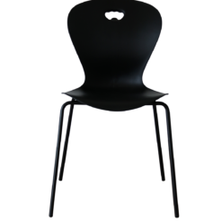 karoline chair 100 sustainable 4 legs black 1