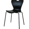 karoline chair 100 sustainable 4 legs black