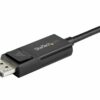 startechcom 24 pin usb c han input 20 pin displayport han output 2 m 4