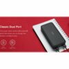 Xiaomi Redmi Stromforsorjningsbank 20000 mAh 74 Wh 18 Watt 3.6 A Fast Charge 2 utdatakontakter USB svart 4