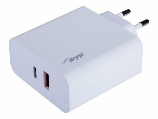 akyga wall charger ak ch 15 65w usb a usb c quick charge 30 5 20v 15 325a 1