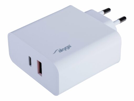 akyga wall charger ak ch 15 65w usb a usb c quick charge 30 5 20v 15 325a