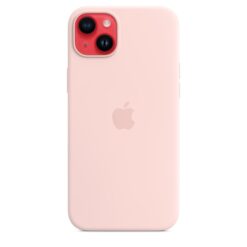apple iphone 14 plus silikonskal med magsafe chalk pink 1