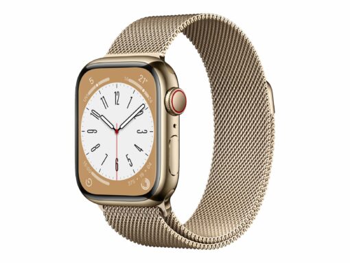 apple watch 8 gps cellular 41mm gold steel milan
