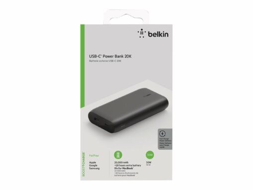 belkin boost charge powerbank 20000mah sort 10