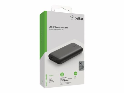 belkin boost charge powerbank 20000mah sort 11