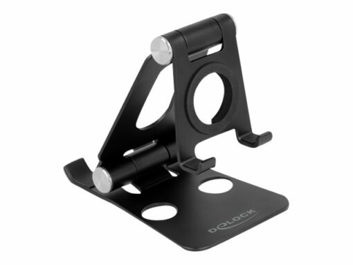 delock smartphone and smartwatch stand holder adjustable black