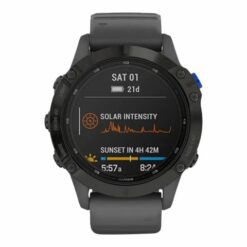 garmin fenix 6 pro solar edition 47 mm sort sportsur 1