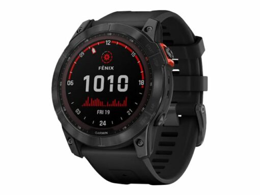 garmin fenix 7x solar 51 mm sort gra sportsur