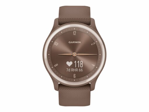 garmin vivomove sport brun guld smart ur 3