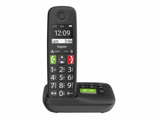 gigaset e290a tradlos telefon ingen nummervisning sort 2