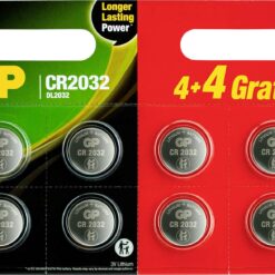 gp batteries 4 4 gratis button cell cr 2032 lithium 220 mah 3 v 8 pc s