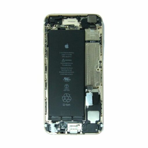 iphone 6 plus baksida med komplett ram med kamera och batteri guld 2