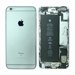 iphone 6s plus baksida med komplett ram med batteri vit begagnad