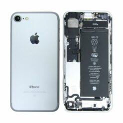 iphone 7 baksida med komplett ram med batteri begagnad silver