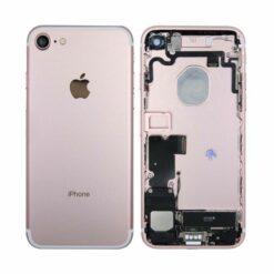 iphone 7 baksida med komplett ram roseguld