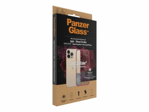 panzerglass clearcasecolor beskyttelsescover jordbaer apple iphone 13 pro max 5
