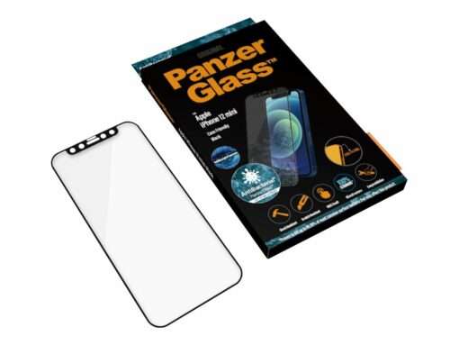 panzerglass skaermbeskytter sort transparent apple iphone 12 mini 2