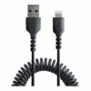 startechcom 50cm 20in usb to lightning cable mfi certified coiled iphone 1