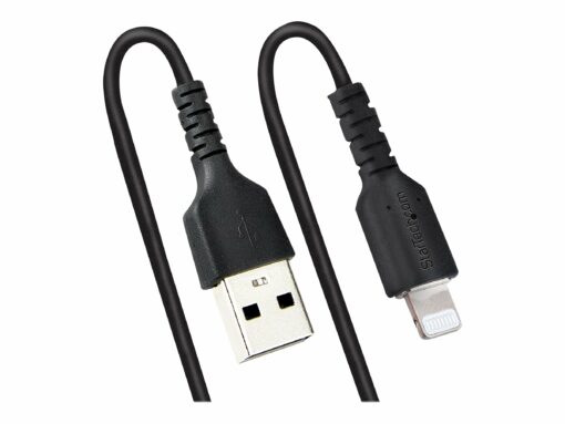 startechcom 50cm 20in usb to lightning cable mfi certified coiled iphone 2