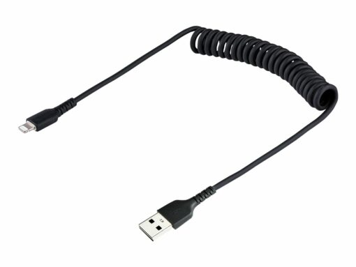 startechcom 50cm 20in usb to lightning cable mfi certified coiled iphone 3