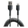 startechcom 50cm 20in usb to lightning cable mfi certified coiled iphone 6