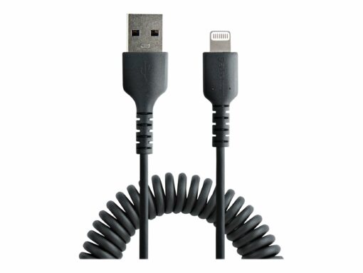 startechcom 50cm 20in usb to lightning cable mfi certified coiled iphone 6