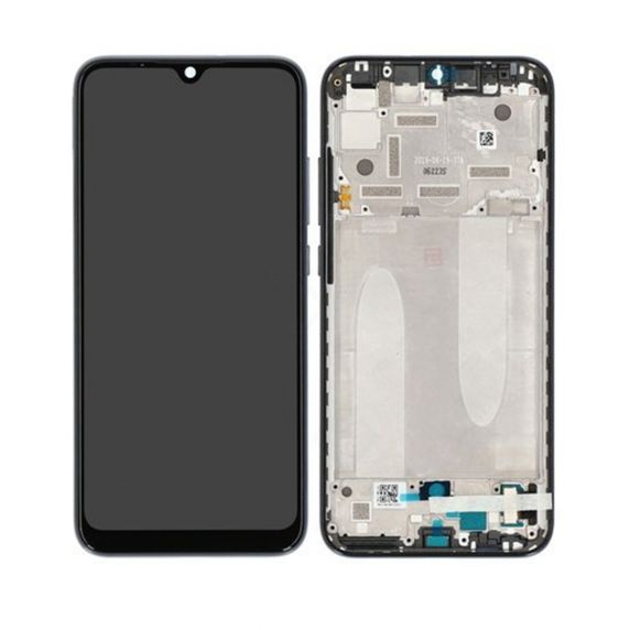 Xiaomi Mi A3 (2019) Skärm Display Glas med Ram - Svart