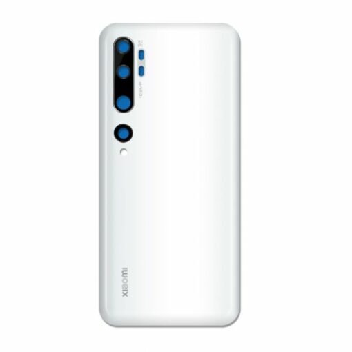 xiaomi mi note 10 baksida batterilucka vit