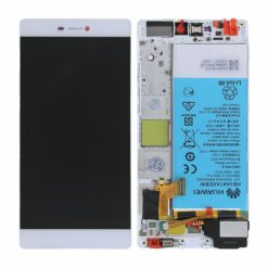 Huawei P8 Skärm LCD Display Glas med Batteri OEM Vit