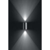 buxus vagglampa inox 2x4 5w 1