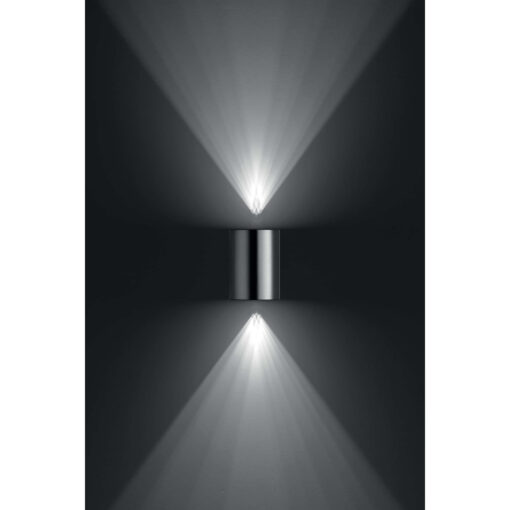 buxus vagglampa inox 2x4 5w 1