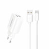 dudao eu wall charger 2x usb 5v 24a usb type c cable white a2eu