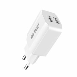 dudao eu wall charger 2x usb 5v 24a usb type c cable white a2eu 1 1