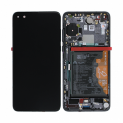 huawei p40 skarm display med batteri original svart