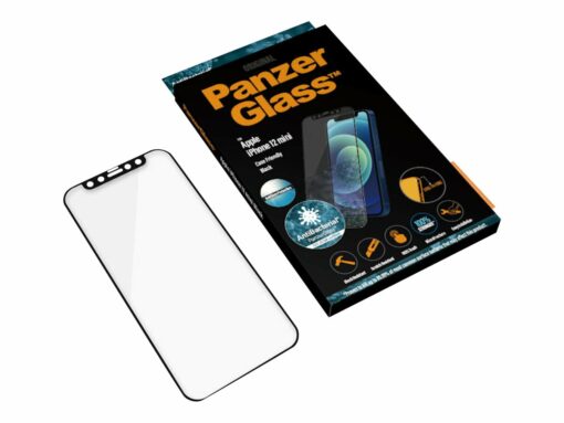 panzerglass case friendly skaermbeskytter sort transparent apple iphone 12 mini 2