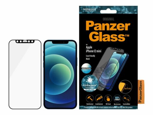 panzerglass case friendly skaermbeskytter sort transparent apple iphone 12 mini 3