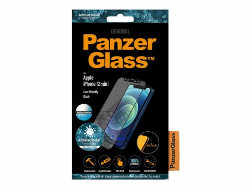 panzerglass case friendly skaermbeskytter sort transparent apple iphone 12 mini 5